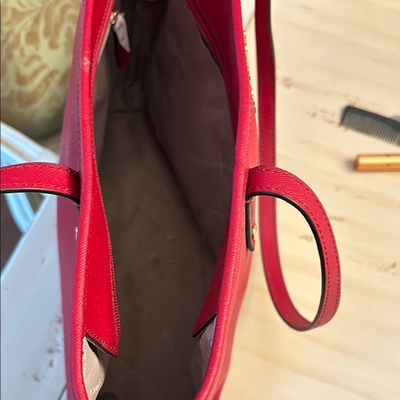 Michael Kors Red Tote Bag - Picture 3 of 4